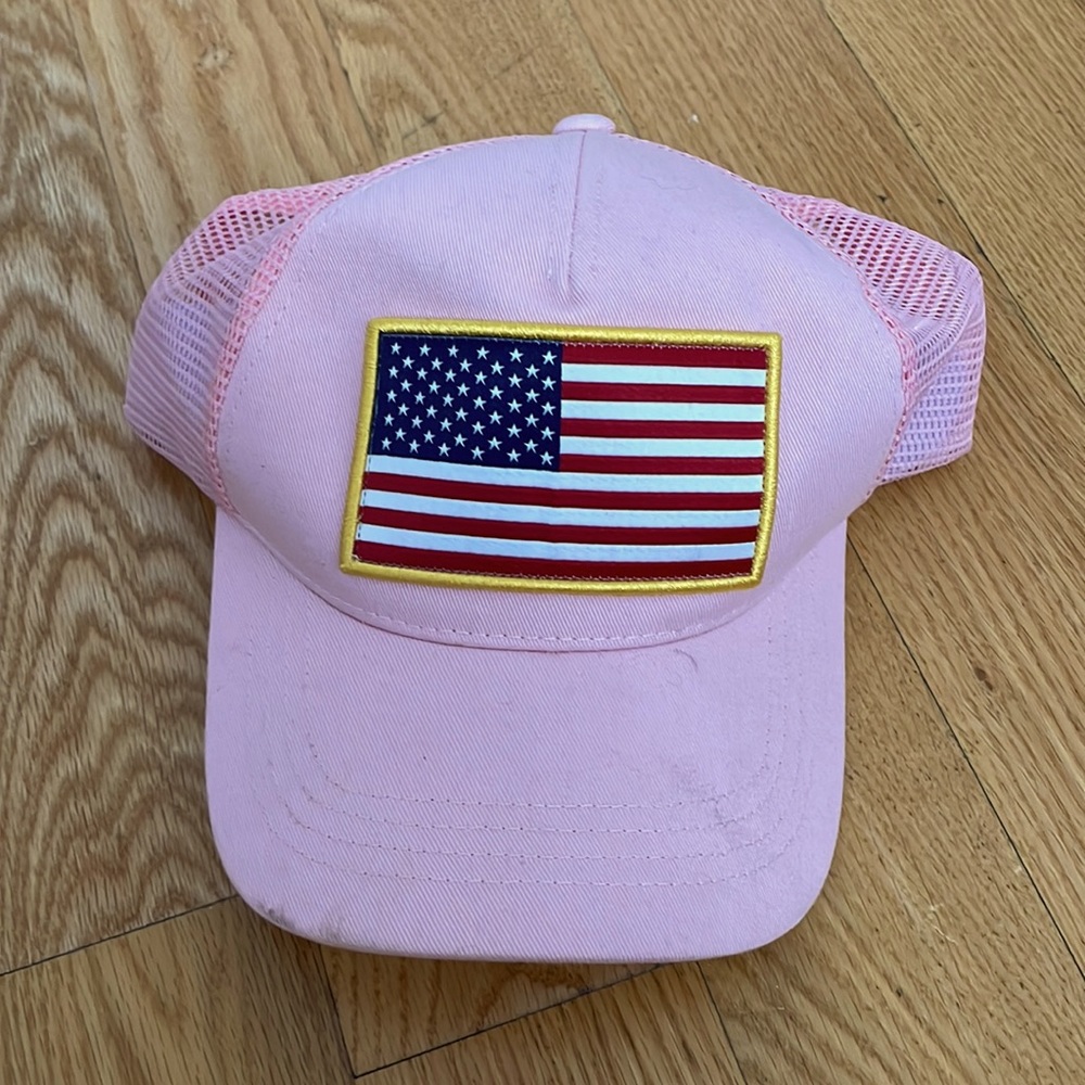 Shep Gear Pink USA Trucker Hat